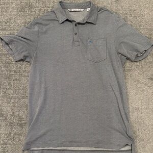 Travis Mathew Men's Golf Gray Polo Shirt
